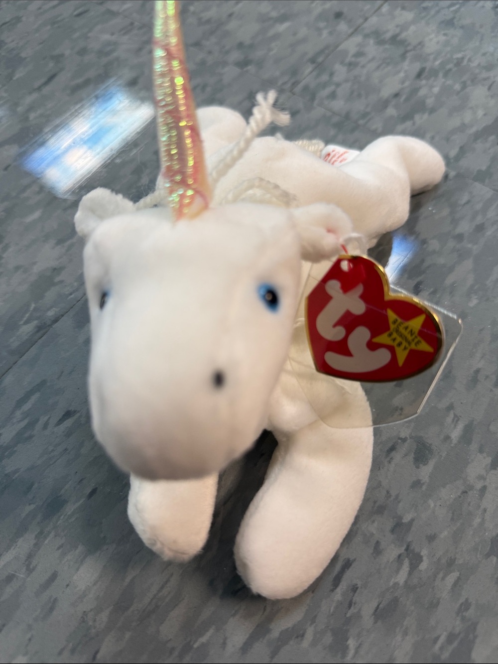 Ty White Unicorn Mystic Plush